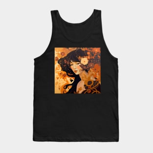 Art Deco Style Woman Tank Top